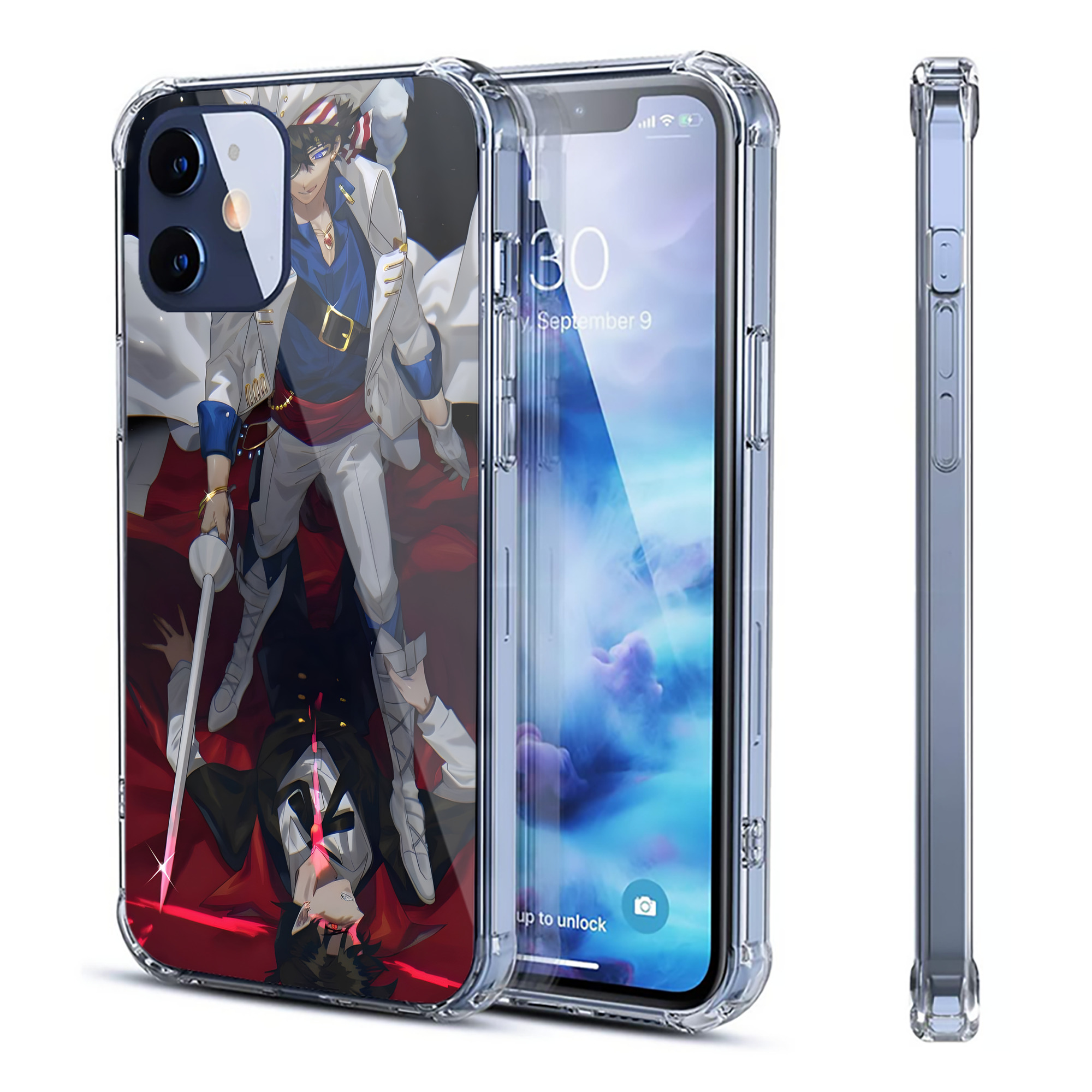 （画像用） 名探偵コナン Detective Conan 【iPhone 12シリーズ対応】透明スマホケース（クリアソフトケース）